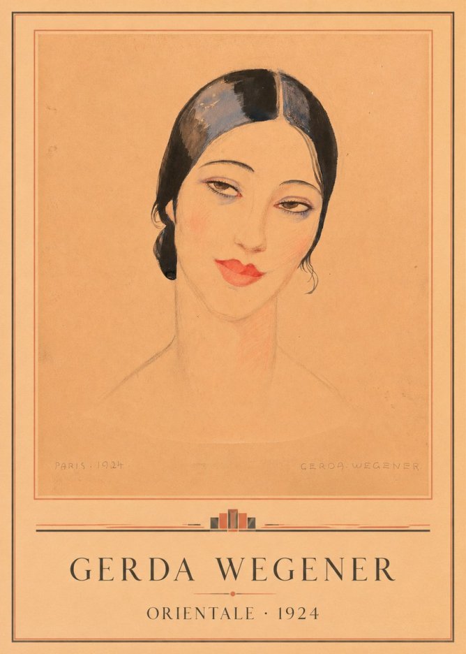 Gerda Wegener Orientale No1 - Affiche