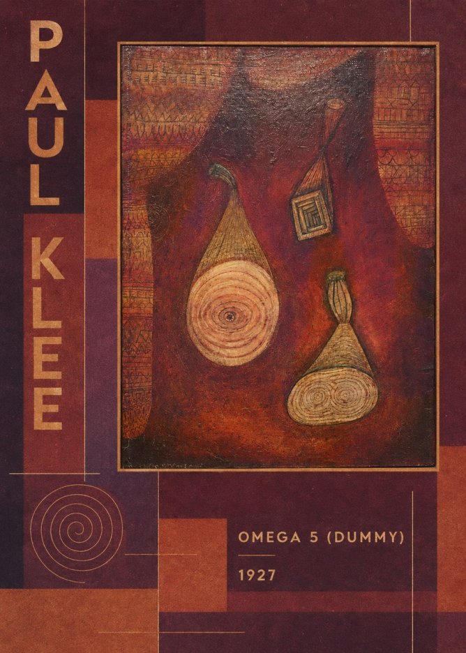 Paul Klee Omega 5 (Dummy) No3 - Affiche