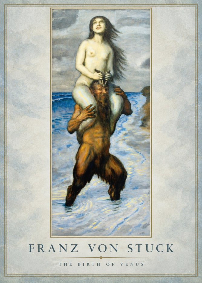 Franz von Stuck The Birth of Venus No1 - Affiche
