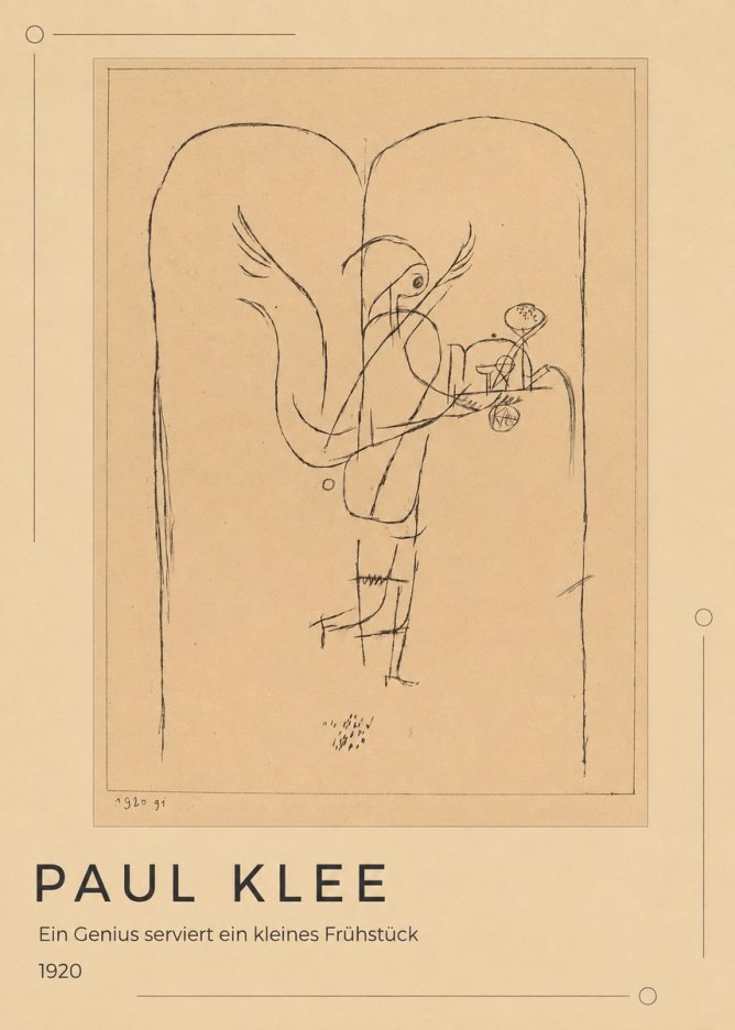 Paul Klee Ein Genius Serviert Ein Kleines Frühstück No1 - Affiche