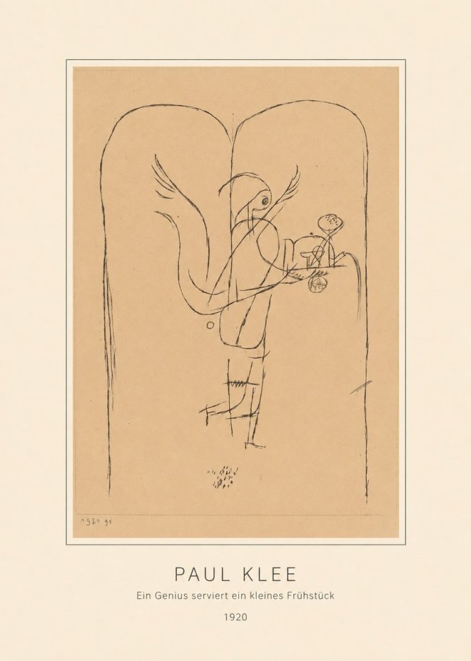 Paul Klee Ein Genius Serviert Ein Kleines Frühstück No4 - Affiche