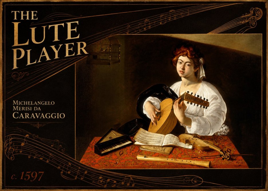 Michelangelo Merisi da Caravaggio The Lute Player No5 - Affiche