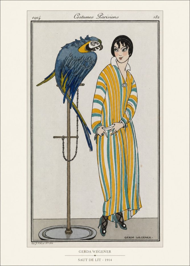 Gerda Wegener Saut De Lit 1914 No5 - Affiche
