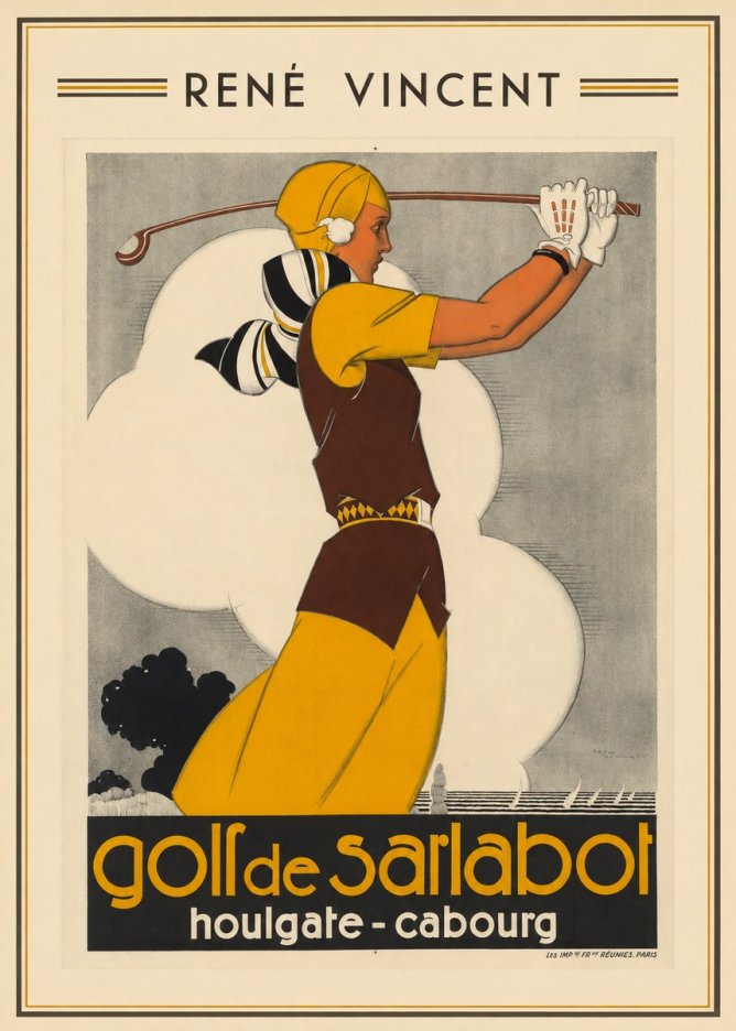 René Vincent Golf De Sarlabot No1 - Affiche