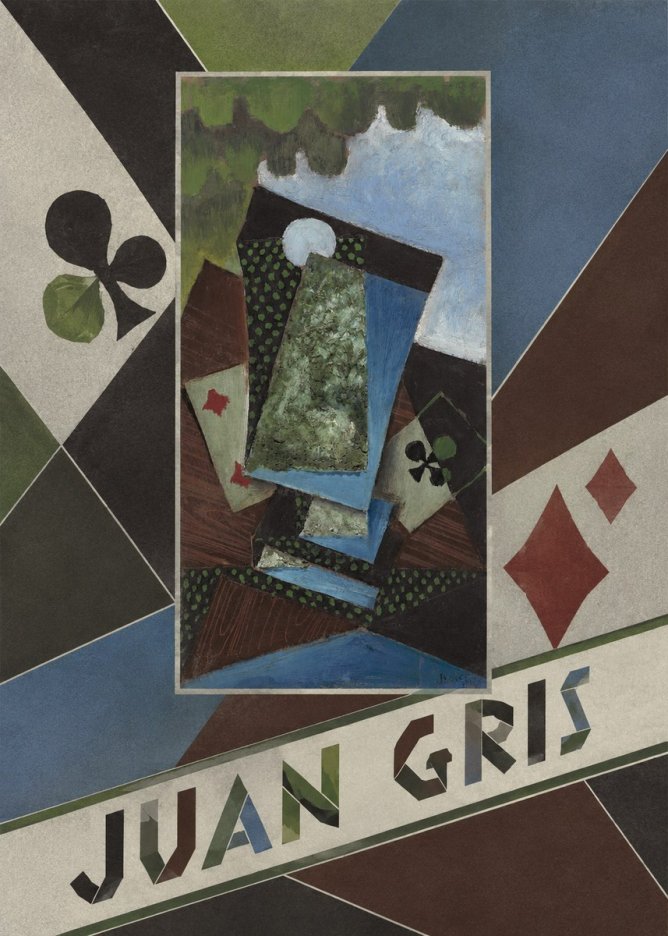 Juan Gris Playing Cards and a Siphon No4 - Affiche