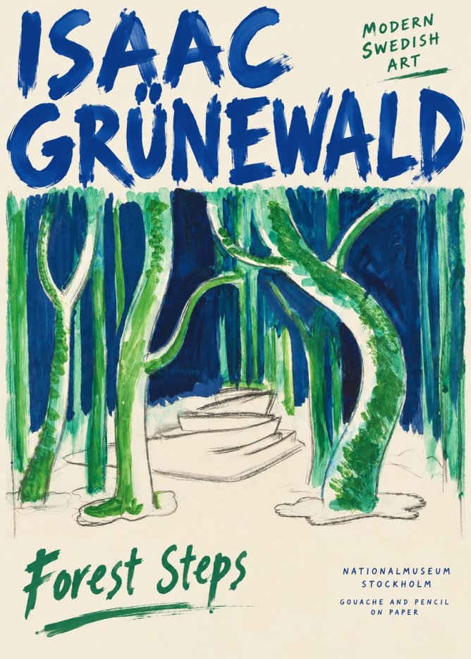 Isaac Grünewald Forest Path No6 - Affiche