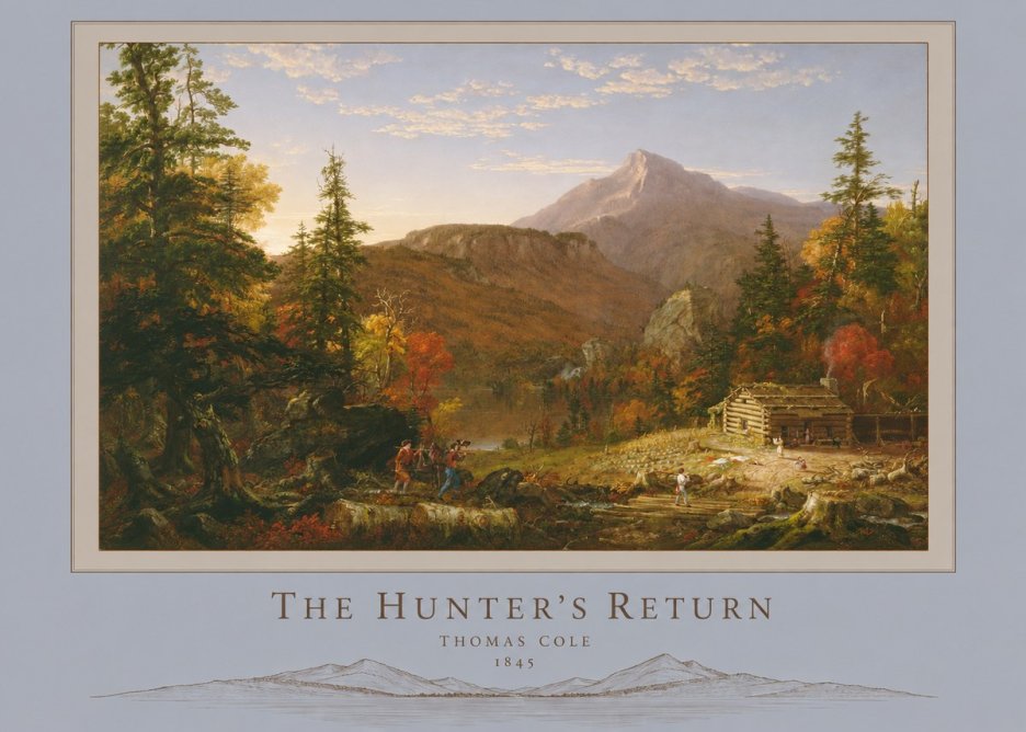 Thomas Cole The Hunter's Return II No6 - Affiche