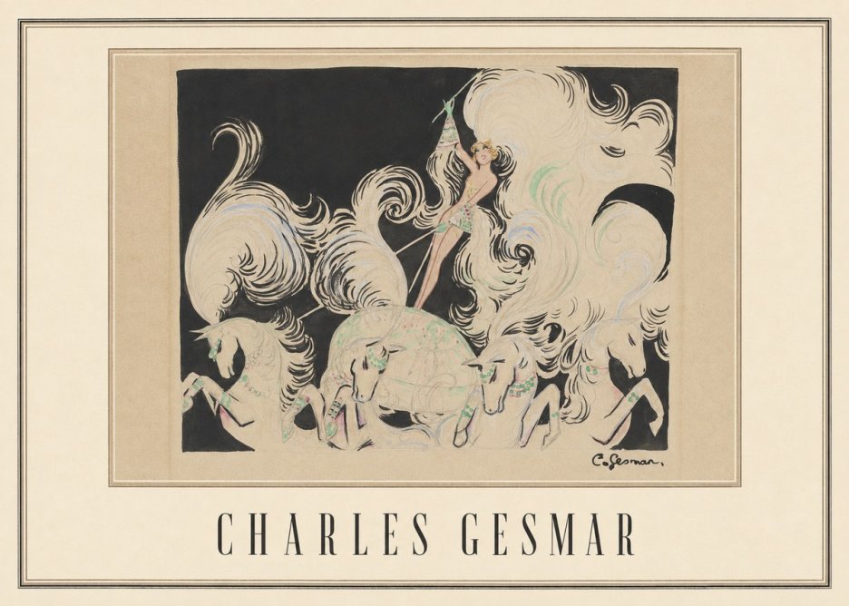 Charles Gesmar Art Deco Fantasy No4 - Affiche