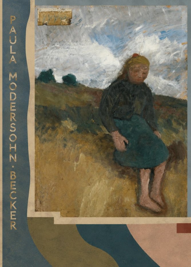Paula Modersohn-Becker Seated Girl in the Moor No3 - Affiche