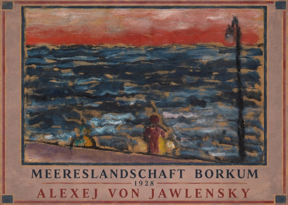 Alexej von Jawlensky Meereslandschaft Borkum No1 - Affiche