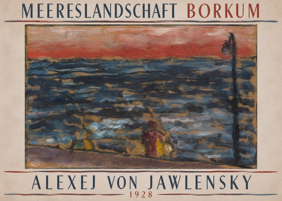 Alexej von Jawlensky Meereslandschaft Borkum No4 - Affiche