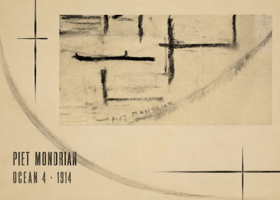 Piet Mondrian Ocean 4 No6 - Affiche
