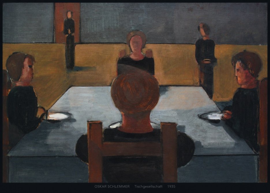 Oskar Schlemmer Tischgesellschaft No6 - Affiche