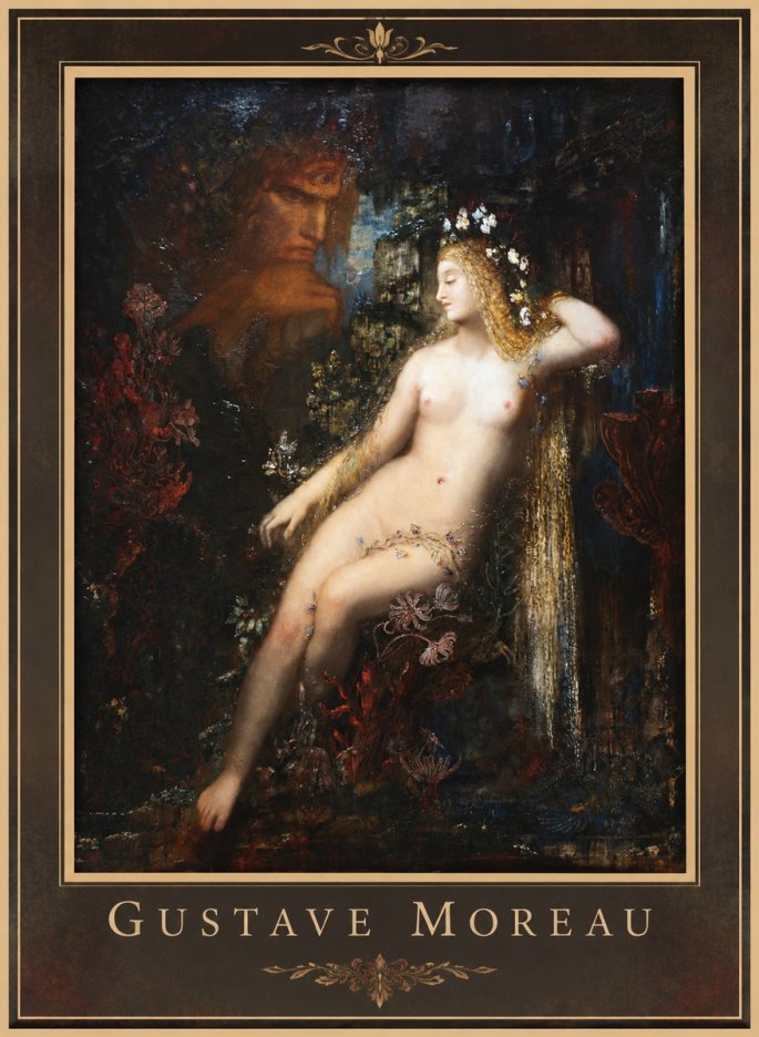 Gustave Moreau Hélène No1 - Affiche