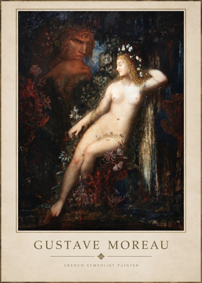 Gustave Moreau Hélène No4 - Affiche