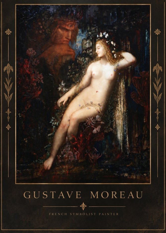 Gustave Moreau Hélène No6 - Affiche