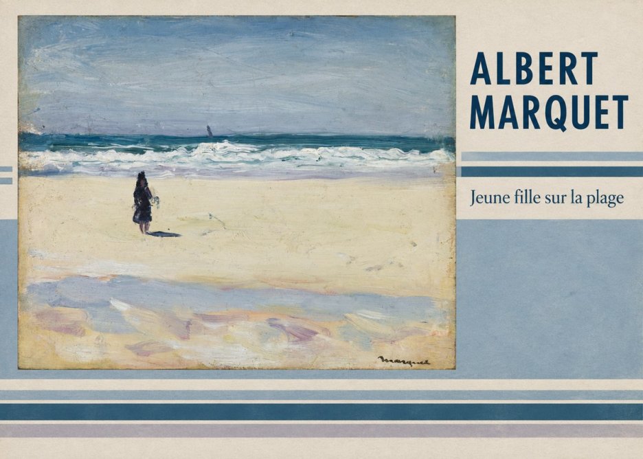 Albert Marquet Jeune Fille Sur La Plage No2 - Affiche