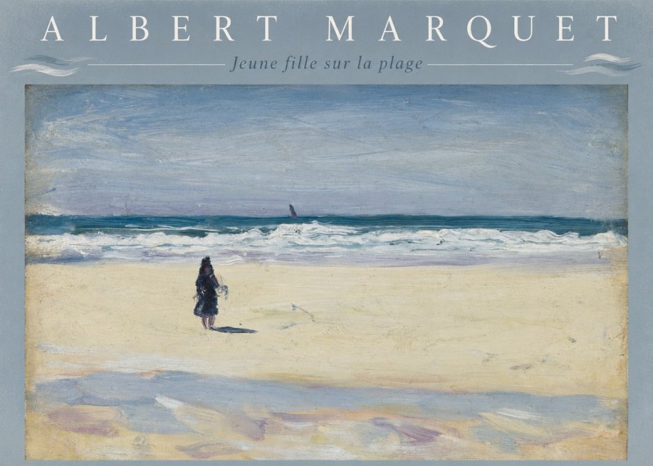 Albert Marquet Jeune Fille Sur La Plage No4 - Affiche