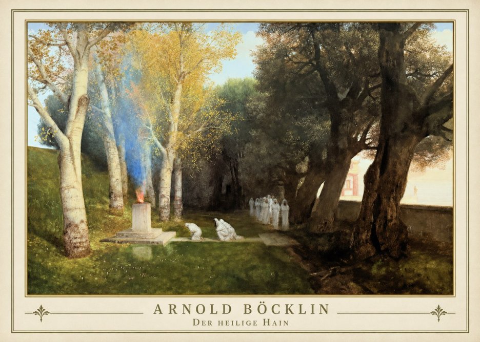 Arnold Böcklin Der Heilige Hain II No1 - Affiche