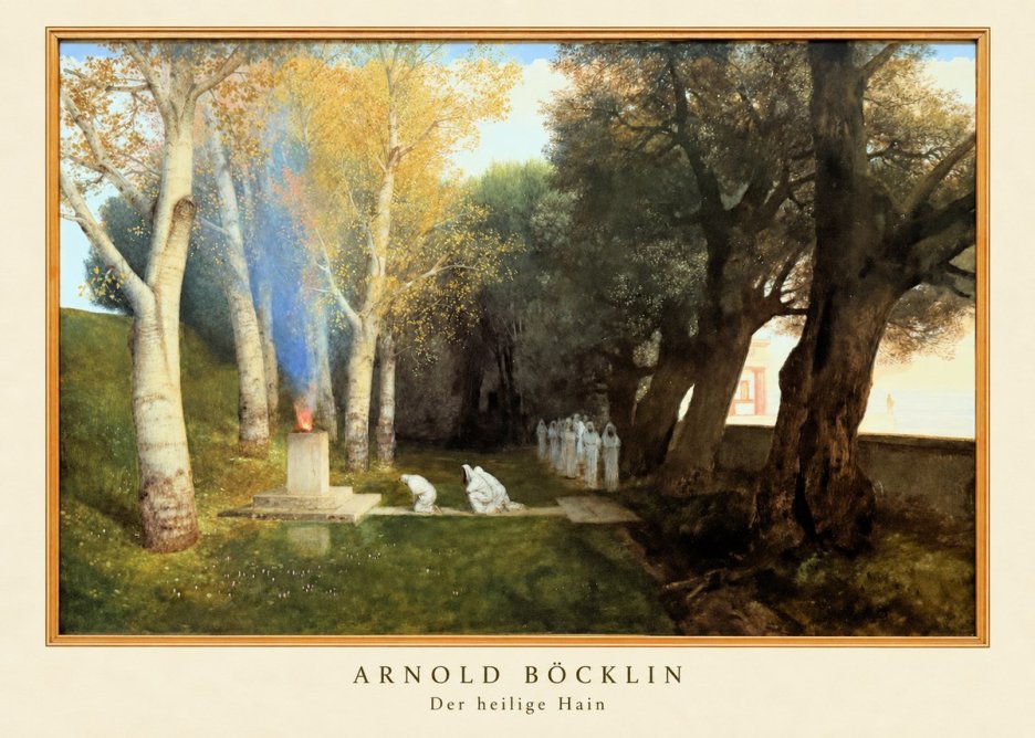 Arnold Böcklin Der Heilige Hain II No2 - Affiche
