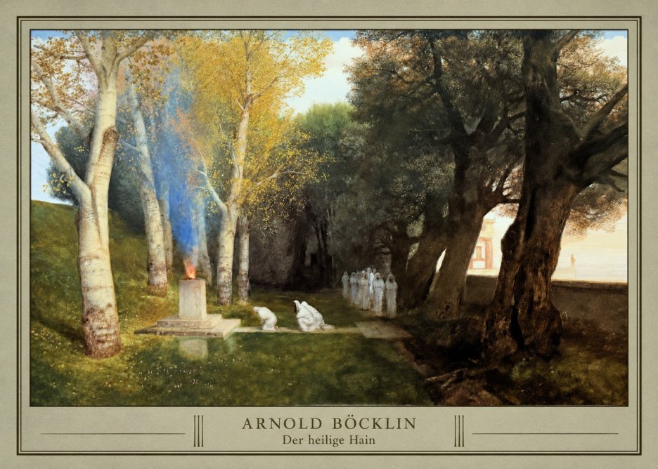 Arnold Böcklin Der Heilige Hain II No3 - Affiche