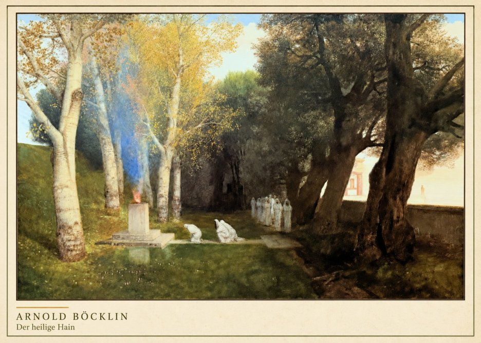 Arnold Böcklin Der Heilige Hain II No4 - Affiche