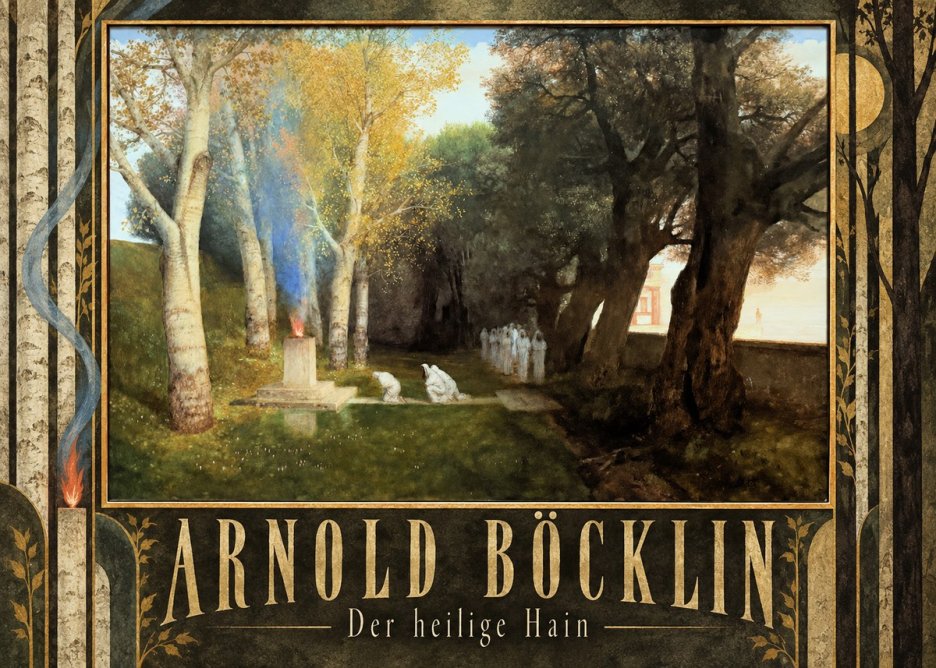 Arnold Böcklin Der Heilige Hain II No5 - Affiche
