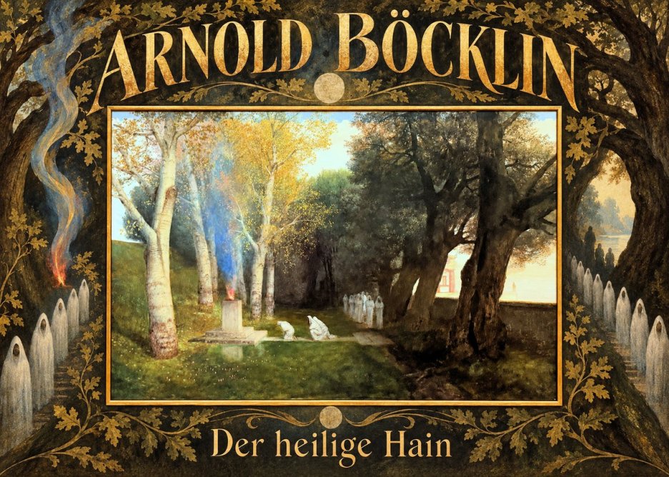 Arnold Böcklin Der Heilige Hain II No6 - Affiche