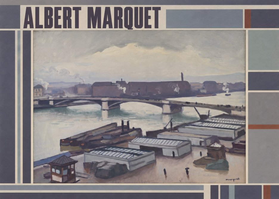Albert Marquet River Scene, Paris No4 - Affiche