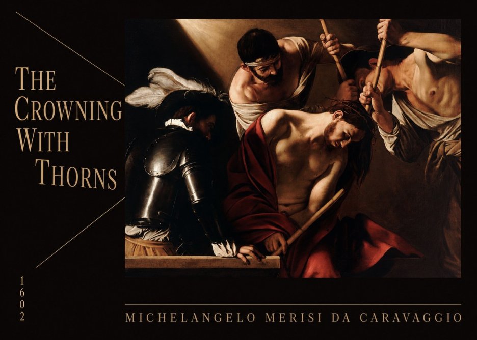 Michelangelo Merisi da Caravaggio The Crowning with Thorns II No6 - Affiche