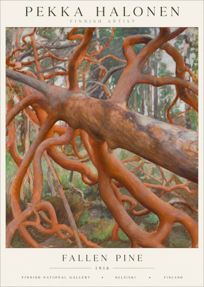 Pekka Halonen Fallen Pine No1 - Affiche