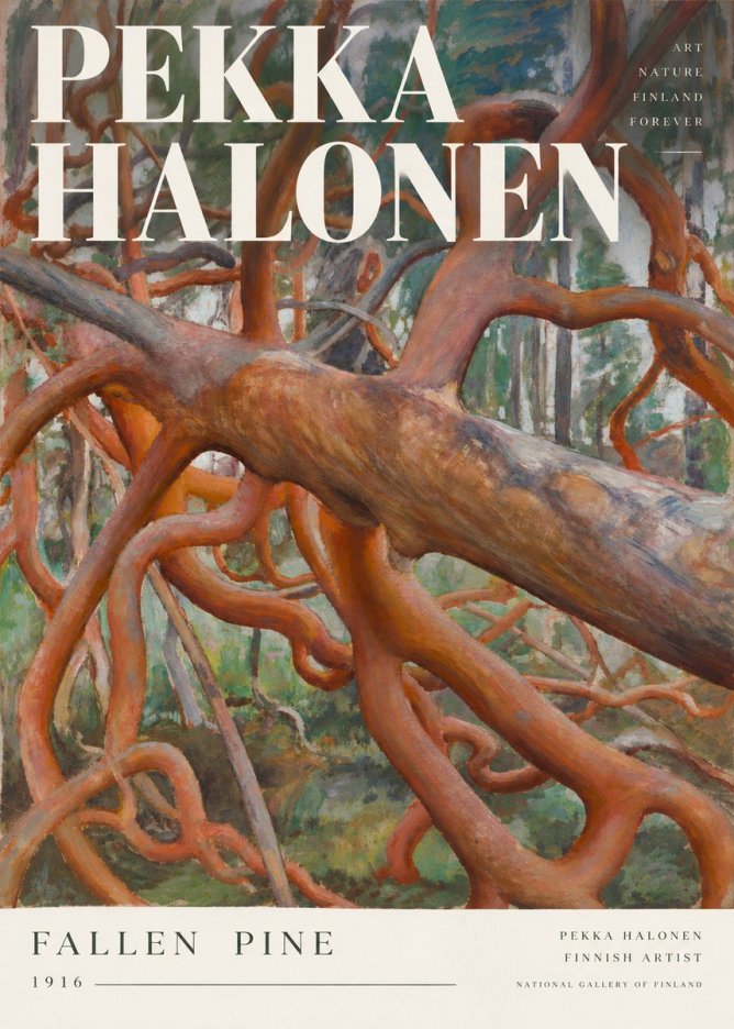 Pekka Halonen Fallen Pine No3 - Affiche