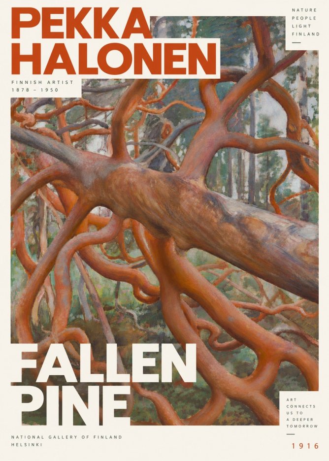 Pekka Halonen Fallen Pine No6 - Affiche