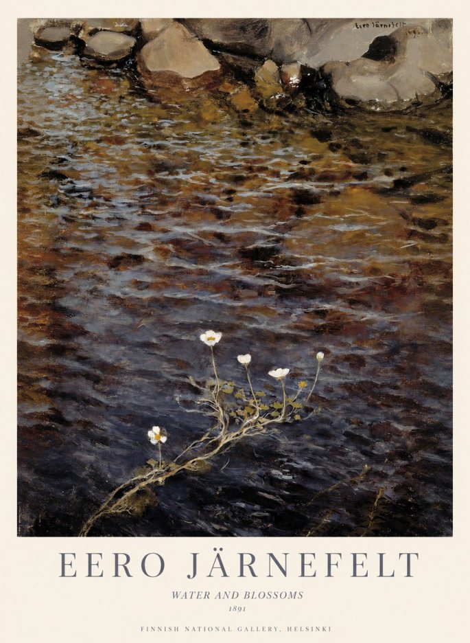 Eero Järnefelt Water and Blossoms No1 - Affiche