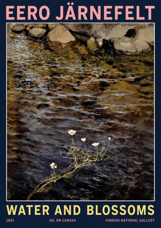 Eero Järnefelt Water and Blossoms No2 - Affiche
