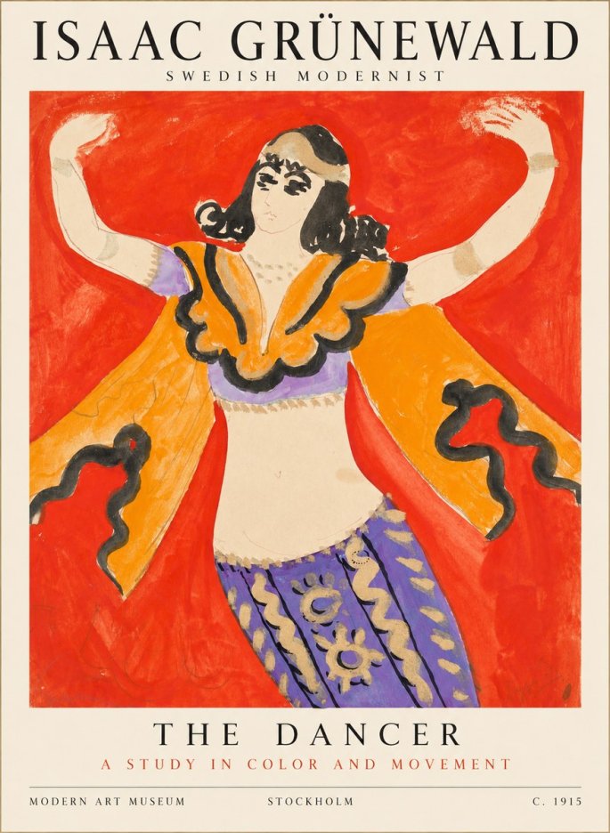 Isaac Grünewald The Dancer I No1 - Affiche