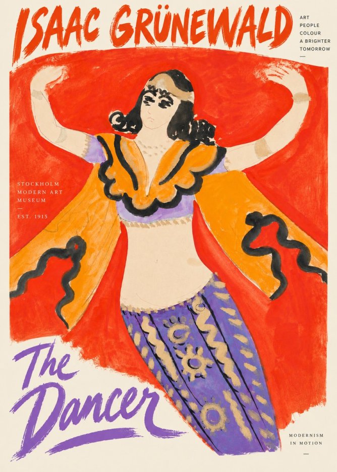 Isaac Grünewald The Dancer I No4 - Affiche