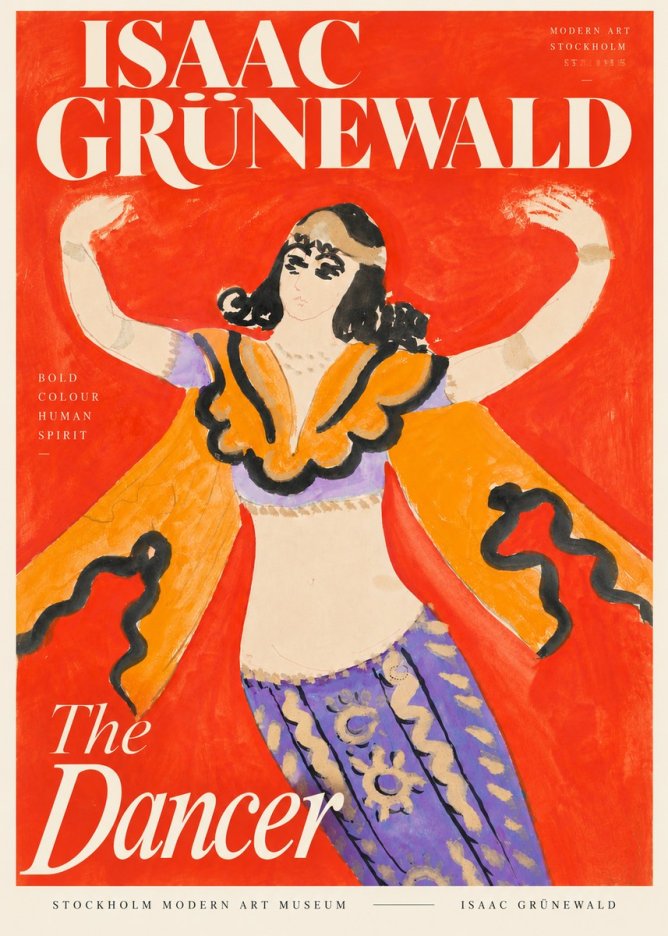 Isaac Grünewald The Dancer I No5 - Affiche