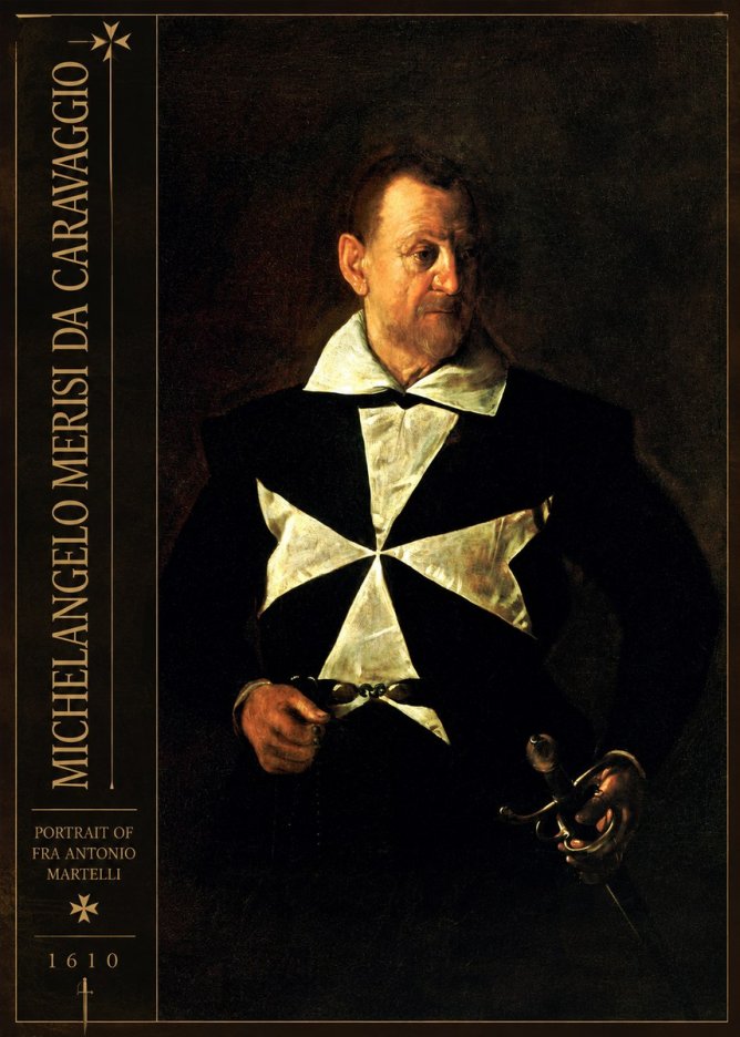 Michelangelo Merisi da Caravaggio Portrait of Fra Antonio Martelli No2 - Affiche