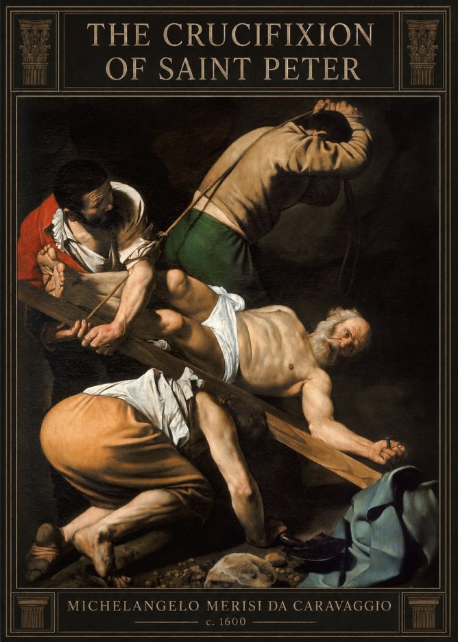 Michelangelo Merisi da Caravaggio The Crucifixion of Saint Peter IV No3 - Affiche