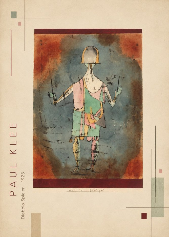 Paul Klee Diabolo-spieler No2 - Affiche