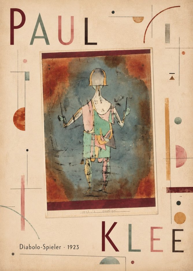 Paul Klee Diabolo-spieler No4 - Affiche