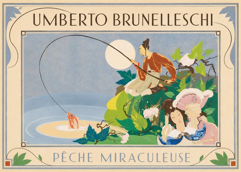 Umberto Brunelleschi Pêche Miraculeuse No1 - Affiche