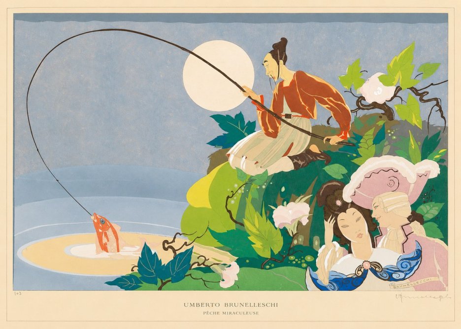 Umberto Brunelleschi Pêche Miraculeuse No6 - Affiche