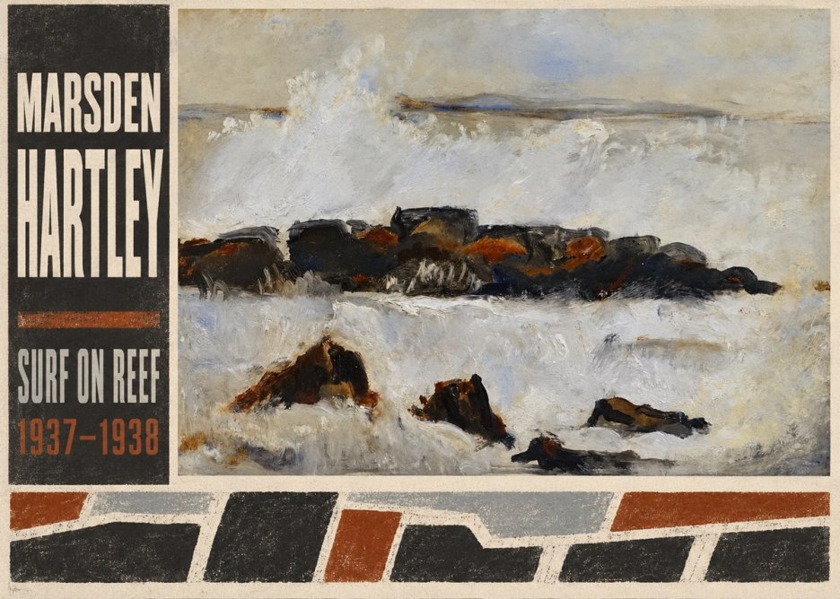 Marsden Hartley Surf on Reef No2 - Affiche