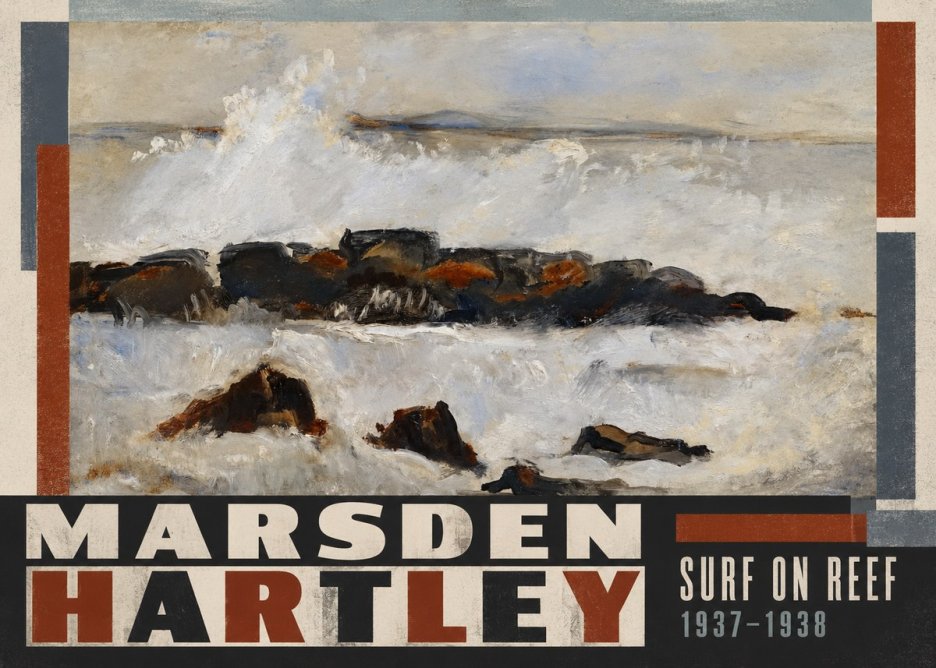 Marsden Hartley Surf on Reef No5 - Affiche