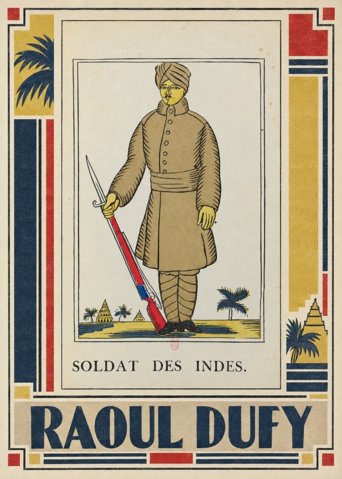 Raoul Dufy Soldat Des Indes. No2 - Affiche