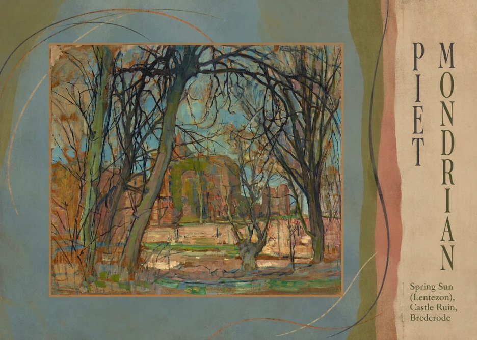 Piet Mondrian Spring Sun (Lentezon), Castle Ruin, Brederode No3 - Affiche