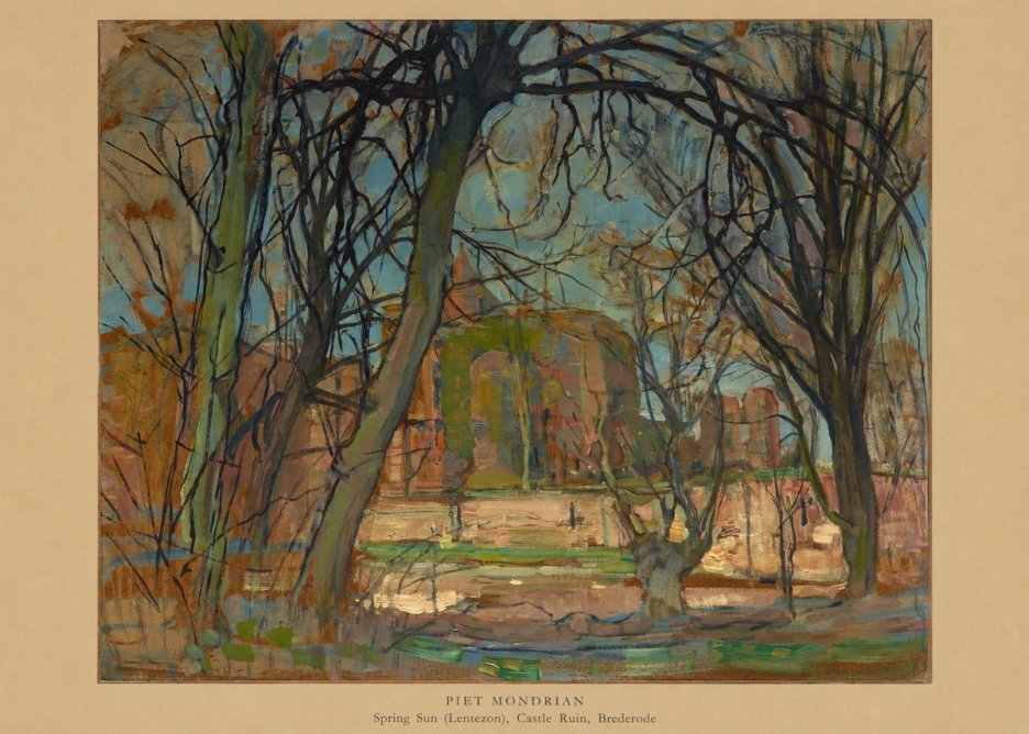 Piet Mondrian Spring Sun (Lentezon), Castle Ruin, Brederode No6 - Affiche