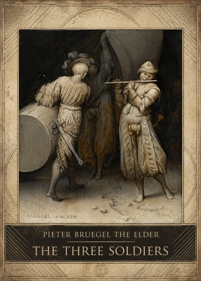 Pieter Bruegel The Three Soldiers No3 - Affiche